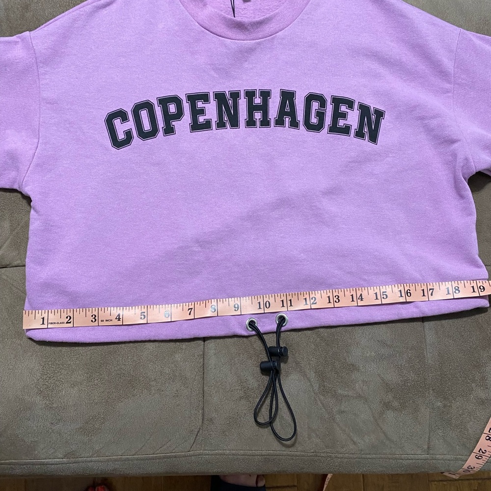 Drawstring Cropped sweat - Picture 4 of 6